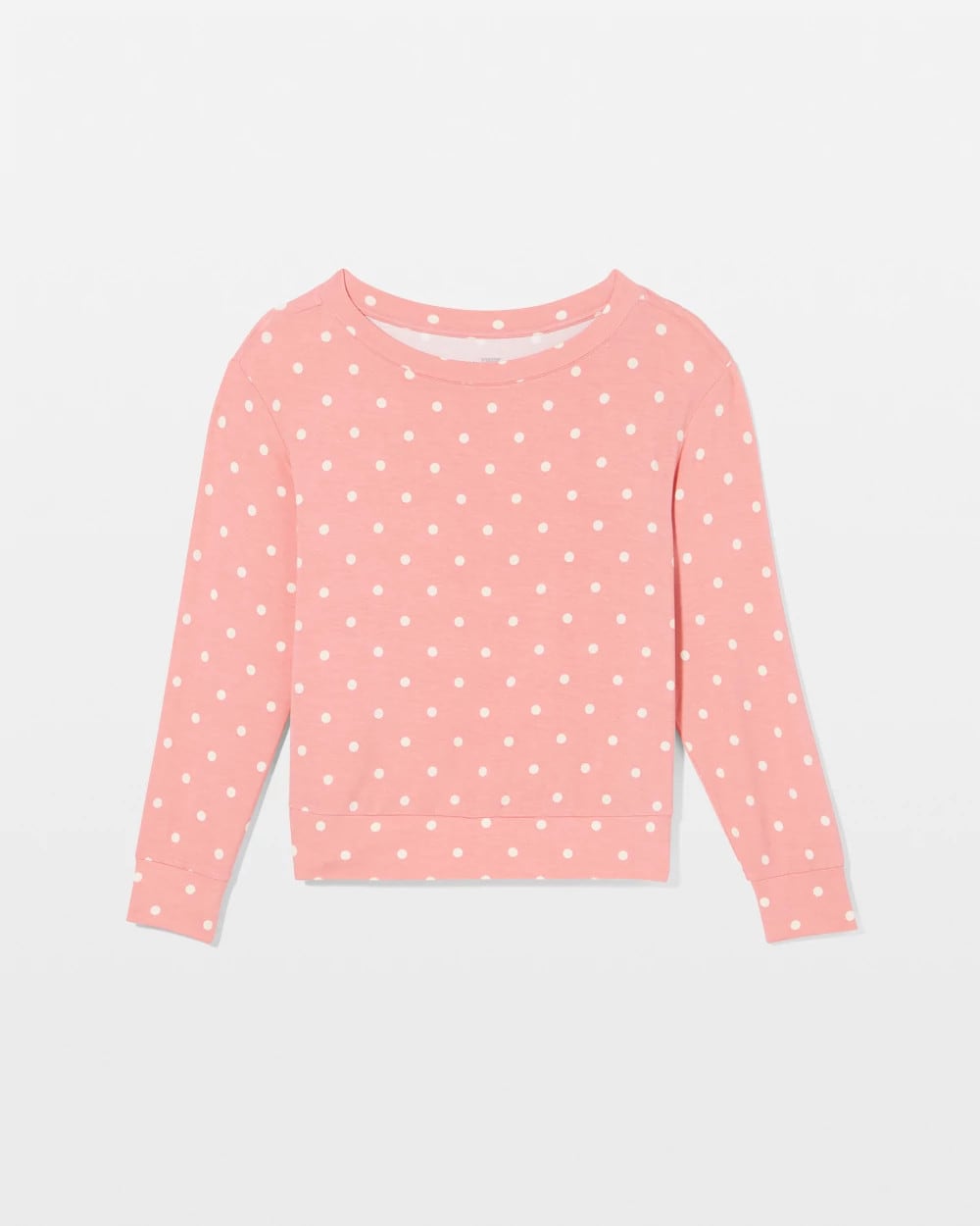 Long-Sleeve Pajama Top - DREAMY DOT MID BLUSH PINK | Soma for sale