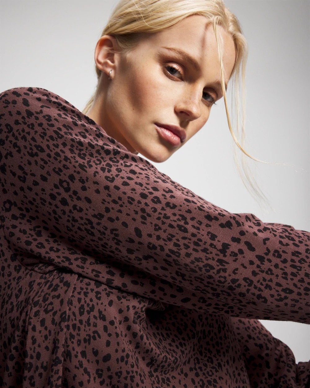 Long-Sleeve Pajama Top - HOT SPOT MOCHA | Soma discount