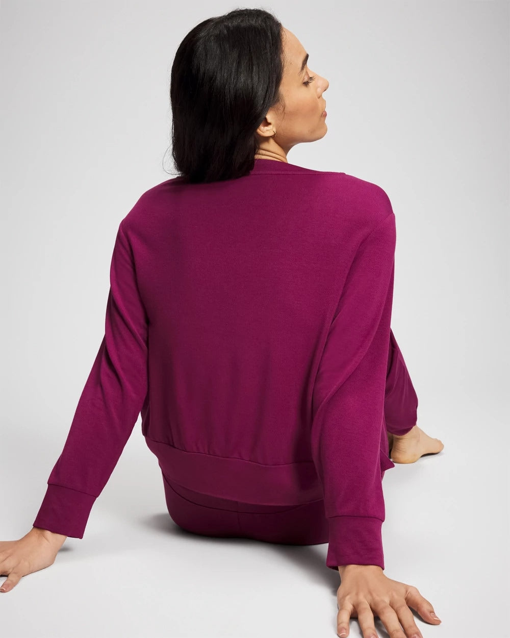 Long-Sleeve Pajama Top - POMEGRANATE WINE | Soma Online
