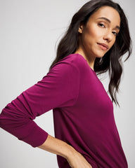 Long-Sleeve Pajama Top - POMEGRANATE WINE | Soma Online