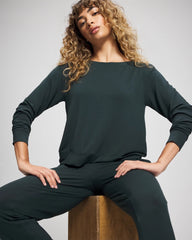 Long-Sleeve Pajama Top - GREEN JOLIE | Soma outlet