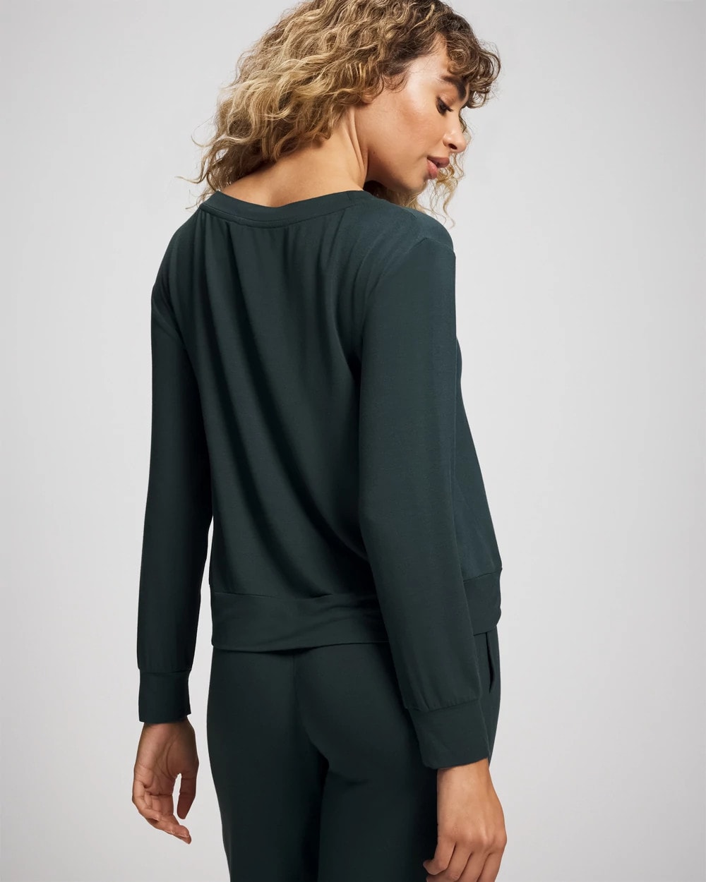 Long-Sleeve Pajama Top - GREEN JOLIE | Soma outlet