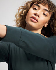 Long-Sleeve Pajama Top - GREEN JOLIE | Soma outlet
