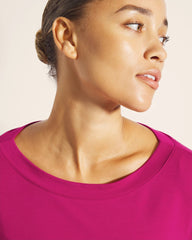 Long-Sleeve Pajama Top - PINK COSMO | Soma for sale