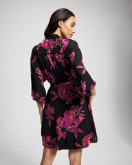 Short Robe - GILDED BLOOMS MAGENTA | Soma near me