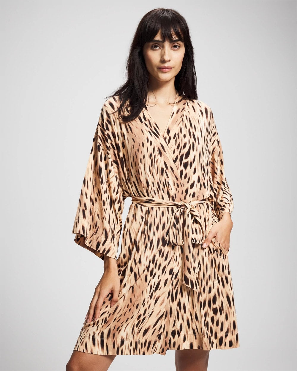 Short Robe - SPLENDID LEOPARD AMBER | Soma for sale