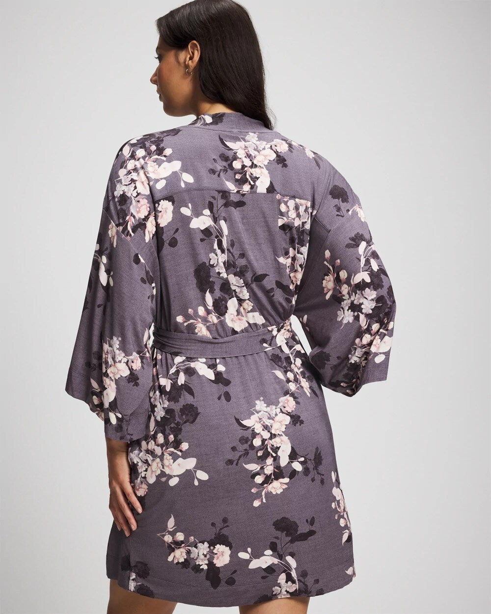 Short Robe - FLORAL DREAMS GRAY | Soma on sale
