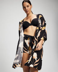 Short Robe - MYSTIC BLOOMS BLACK MID | Soma sale