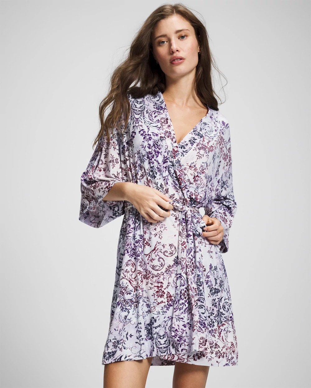 Short Robe - LACE HARMONY LILAC | Soma Online