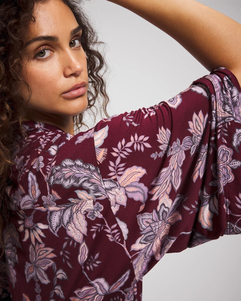 Short Robe - PAISLEY SPLENDOR PLUM | Soma outlet