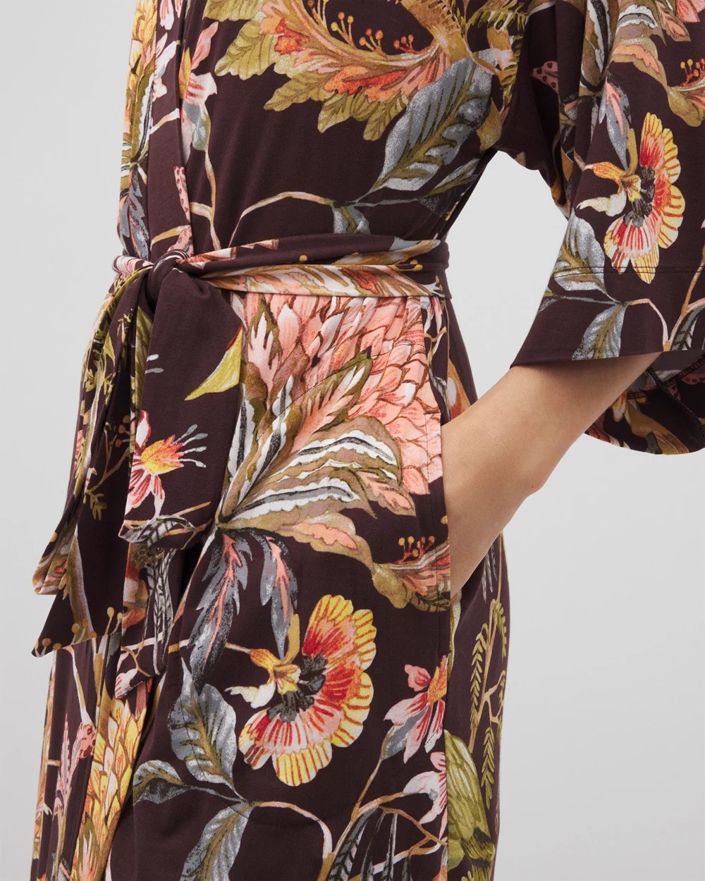 Short Robe - PARROT-DISO PLUME G PLUM | Soma near me