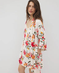 Short Robe - LE TIGRE FLORA CHAMPAGNE | Soma on sale