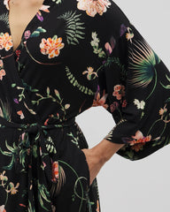 Short Robe - PARADISE PLUMES BLACK | Soma discount