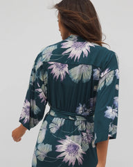 Short Robe - HAVEN BOTANICAL DARK SEA | Soma Online