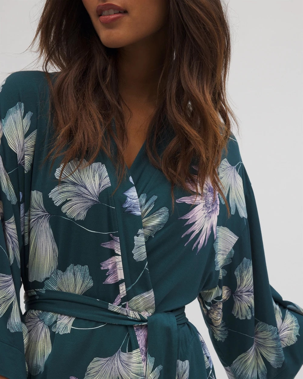 Short Robe - HAVEN BOTANICAL DARK SEA | Soma Online