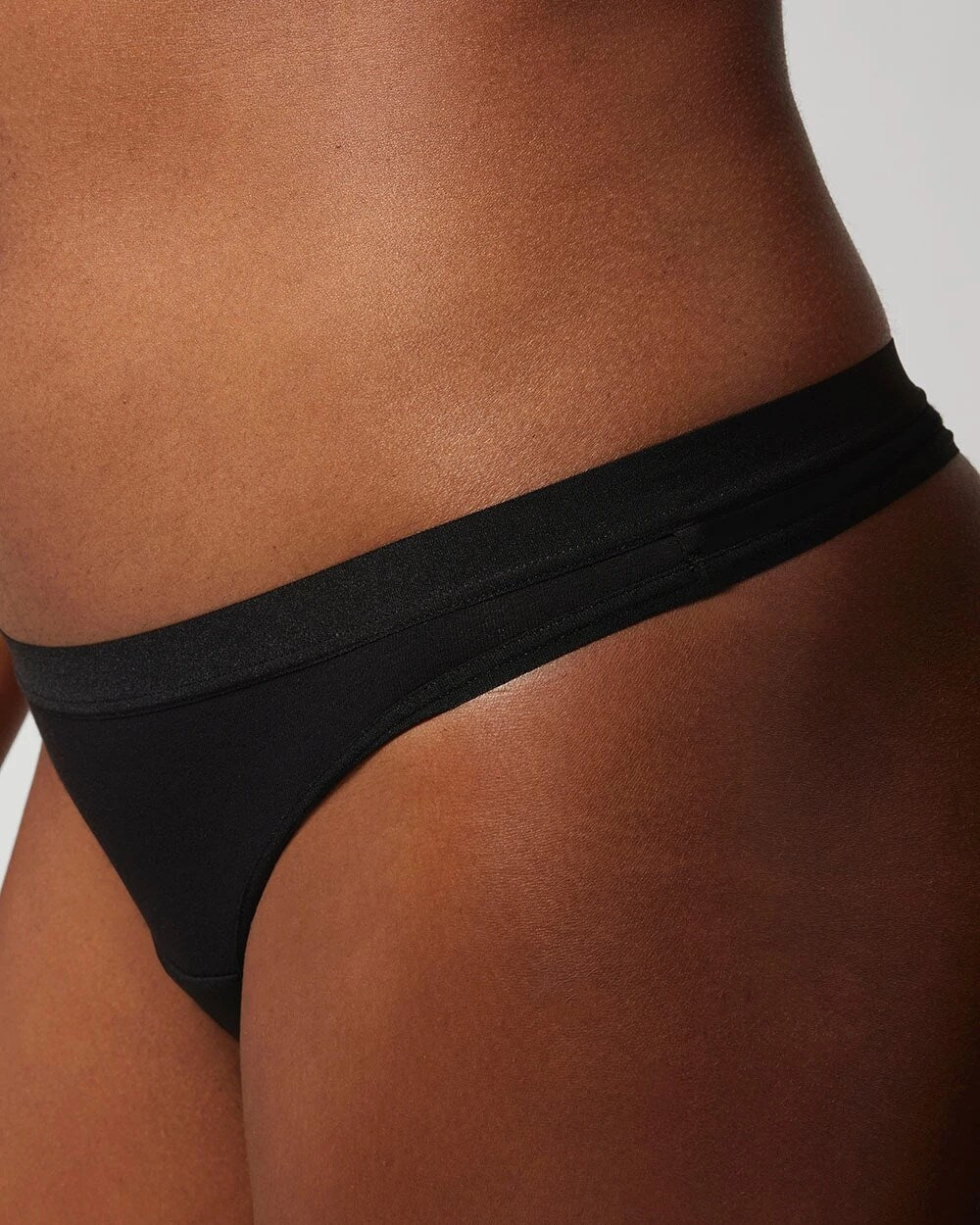 Cotton Thong Panty - BLACK | Soma Online