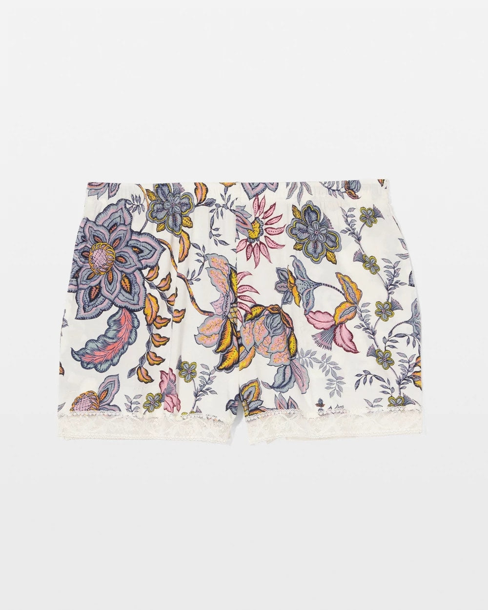 Lace-Trim Pajama Shorts - PAISLEY SPLENDOR CHAMP | Soma outlet