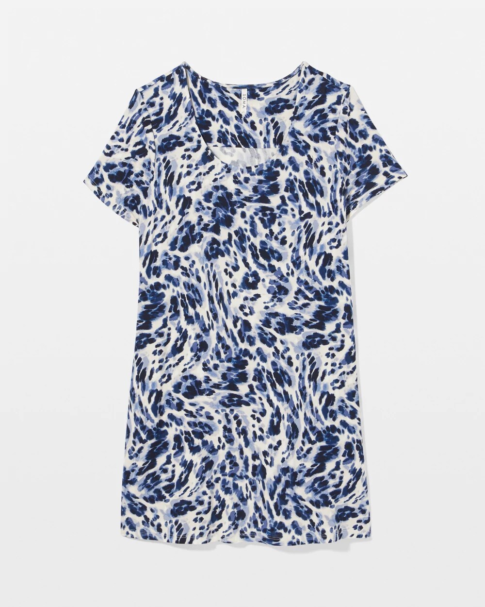 Short Sleeve Scoop Neck Sleepshirt - LOVELIEST LEOPARD PARCH M | Soma outlet