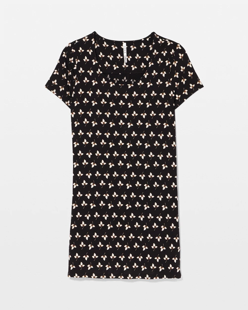 Short Sleeve Scoop Neck Sleepshirt - PEACEFUL PETALS BLACK | Soma sale