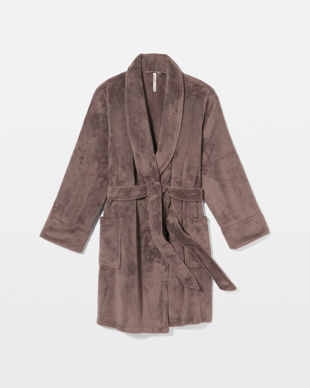 Plush Short Robe - DARK TAUPE | Soma near me