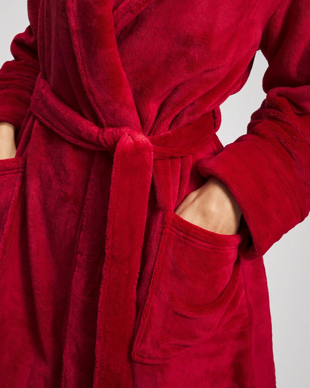 Plush Short Robe - PAINT THE TOWN RED | Soma on sale