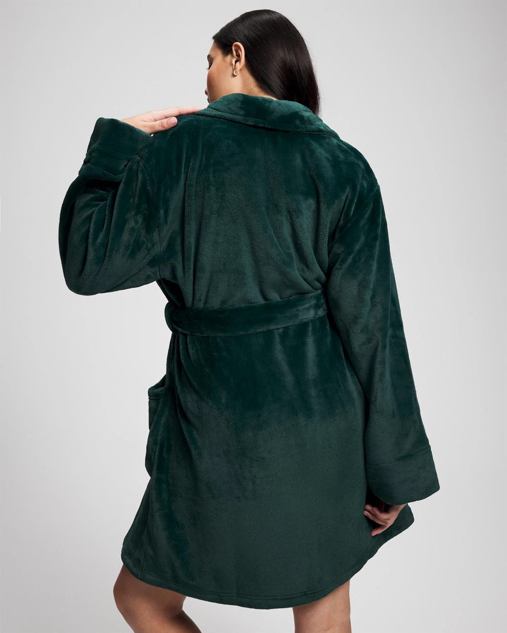 Plush Short Robe - GREEN JOLIE | Soma sale