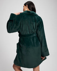 Plush Short Robe - GREEN JOLIE | Soma sale