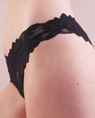 Tanga Panty with Lace - BLACK | Soma discount