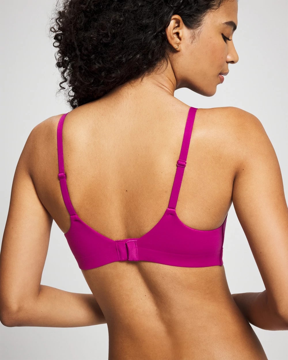 Wireless Bra with Lace - MAGENTA ORCHID | Soma Online