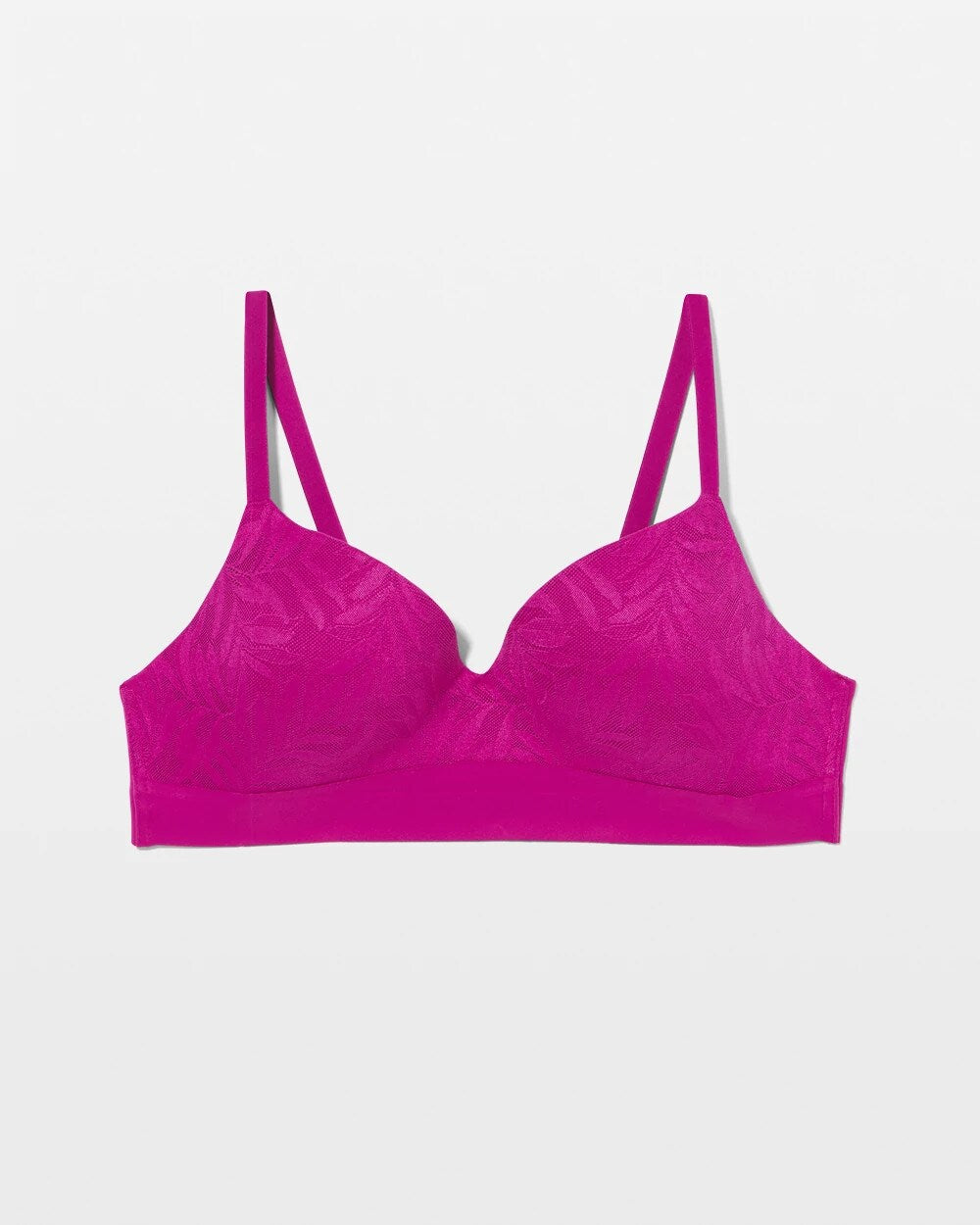 Wireless Bra with Lace - MAGENTA ORCHID | Soma Online