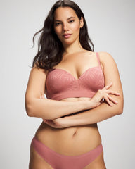 Wireless Bra with Lace - CLAY ROSE | Soma near me