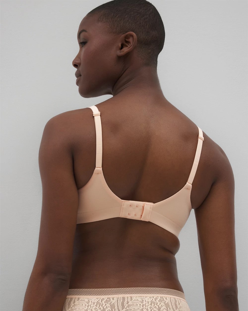 Wireless Bra with Lace - PEACH PARFAIT | Soma sale