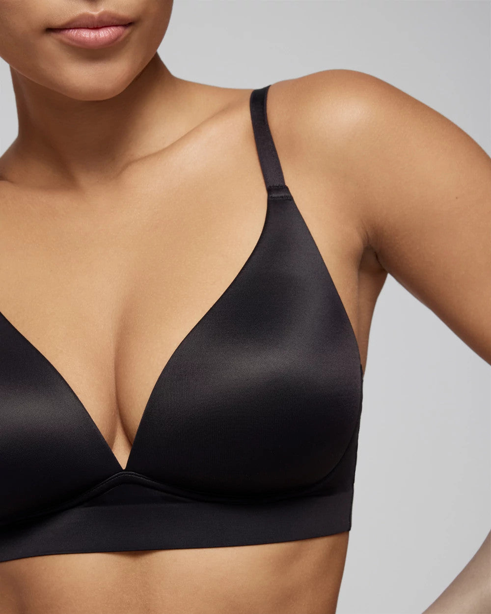Luxe Plunge Bralette - BLACK | Soma on sale