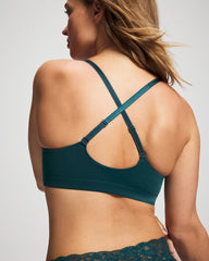 Luxe Plunge Bralette - DEEP TEAL | Soma sale