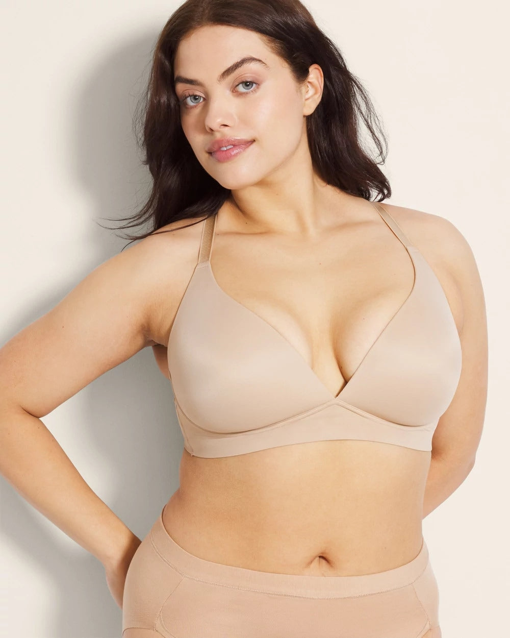 Luxe Plunge Bralette - WARM AMBER | Soma outlet