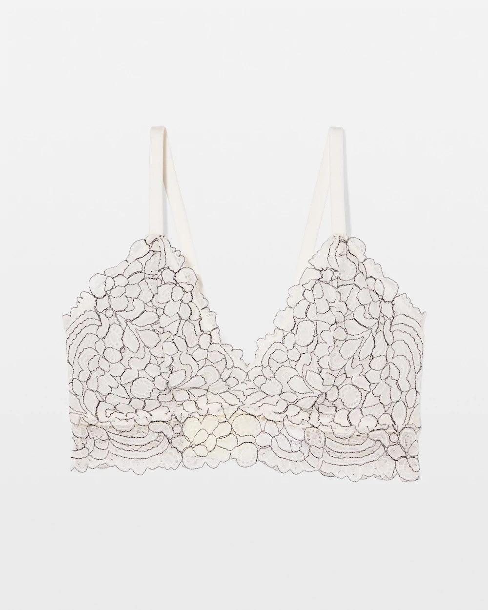Corded Lace Bralette - IVORY/BLACK CD | Soma sale