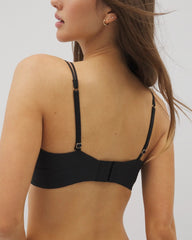 Geo Lace Trim Bralette - BLACK | Soma Online
