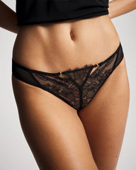 Alluring Lace Tanga - BLACK | Soma discount