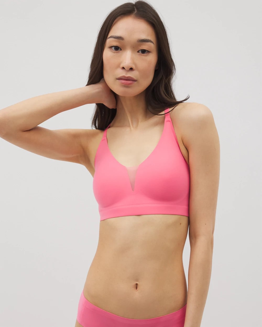 Racerback Mesh Bralette - CAMELLIA ROSE | Soma for sale