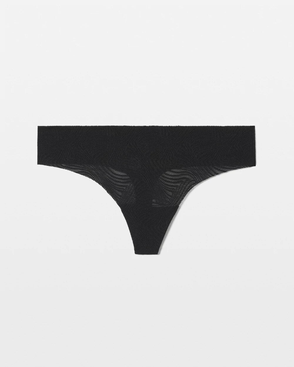 Thong Panty with Lace - BLACK | Soma discount