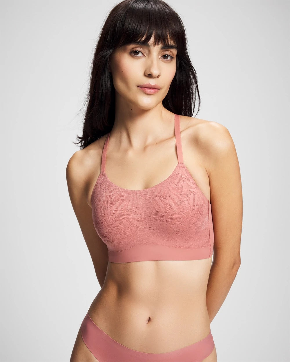Lace Adjustable Bralette - CLAY ROSE | Soma near me