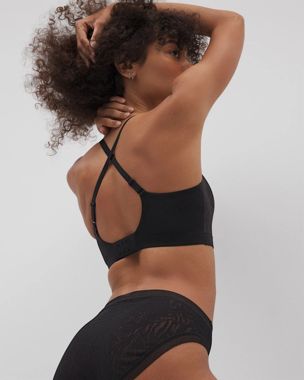 Lace Adjustable Bralette - BLACK | Soma on sale