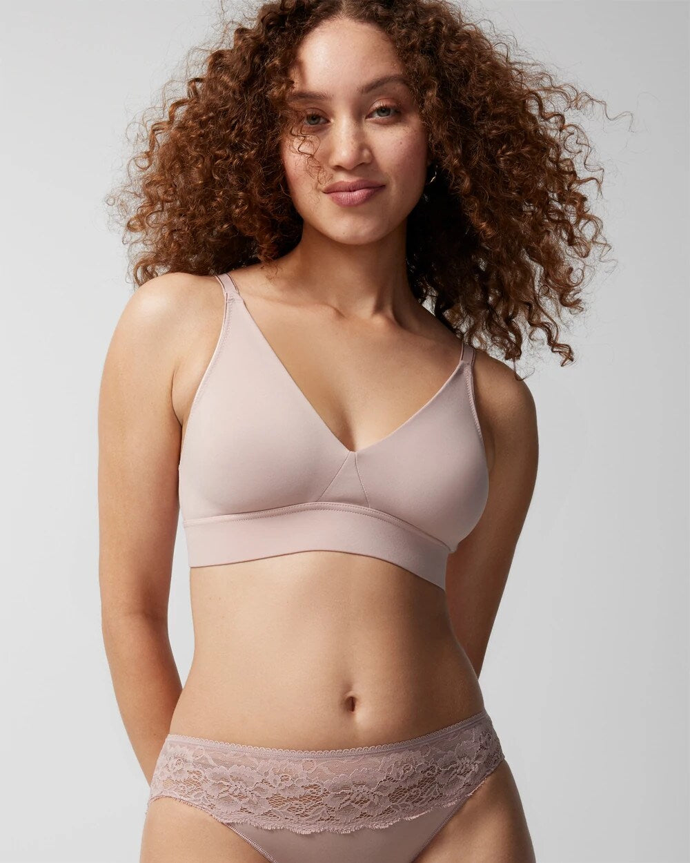 Wireless Unlined Bra - ADOBE ROSE | Soma Online