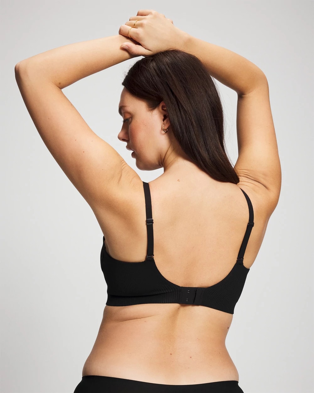 Rib Adjustable Bralette - BLACK | Soma sale
