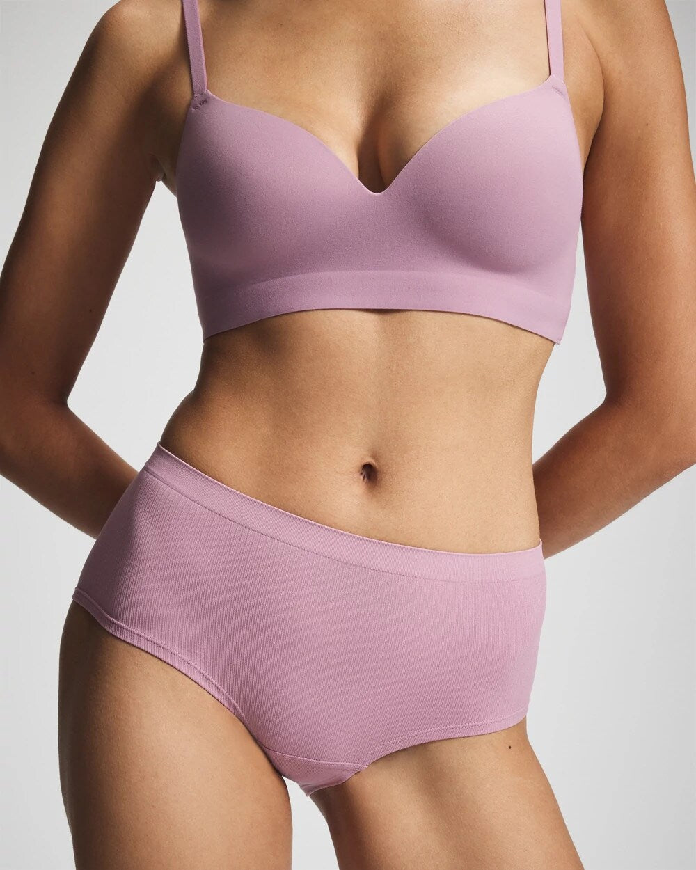 Seamless Rib Boyshort Panty - LILAC WINE | Soma Online