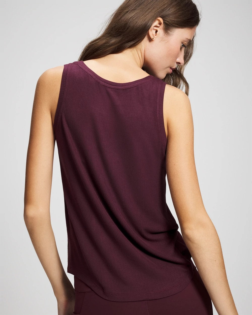 Rib Knit Tank - MERLOT | Soma near me