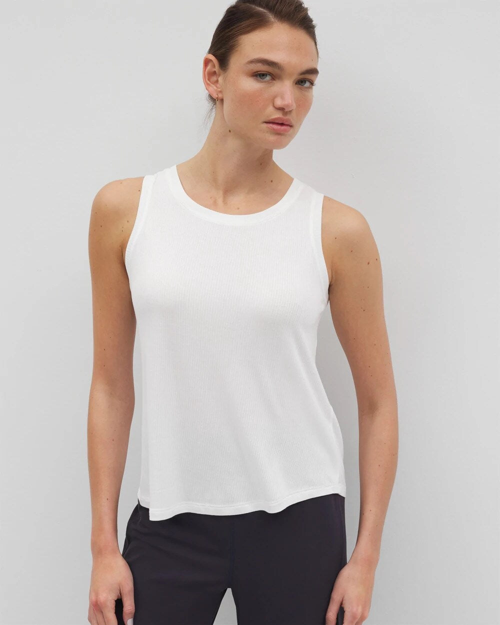 Rib Knit Tank - OPTIC WHITE | Soma for sale