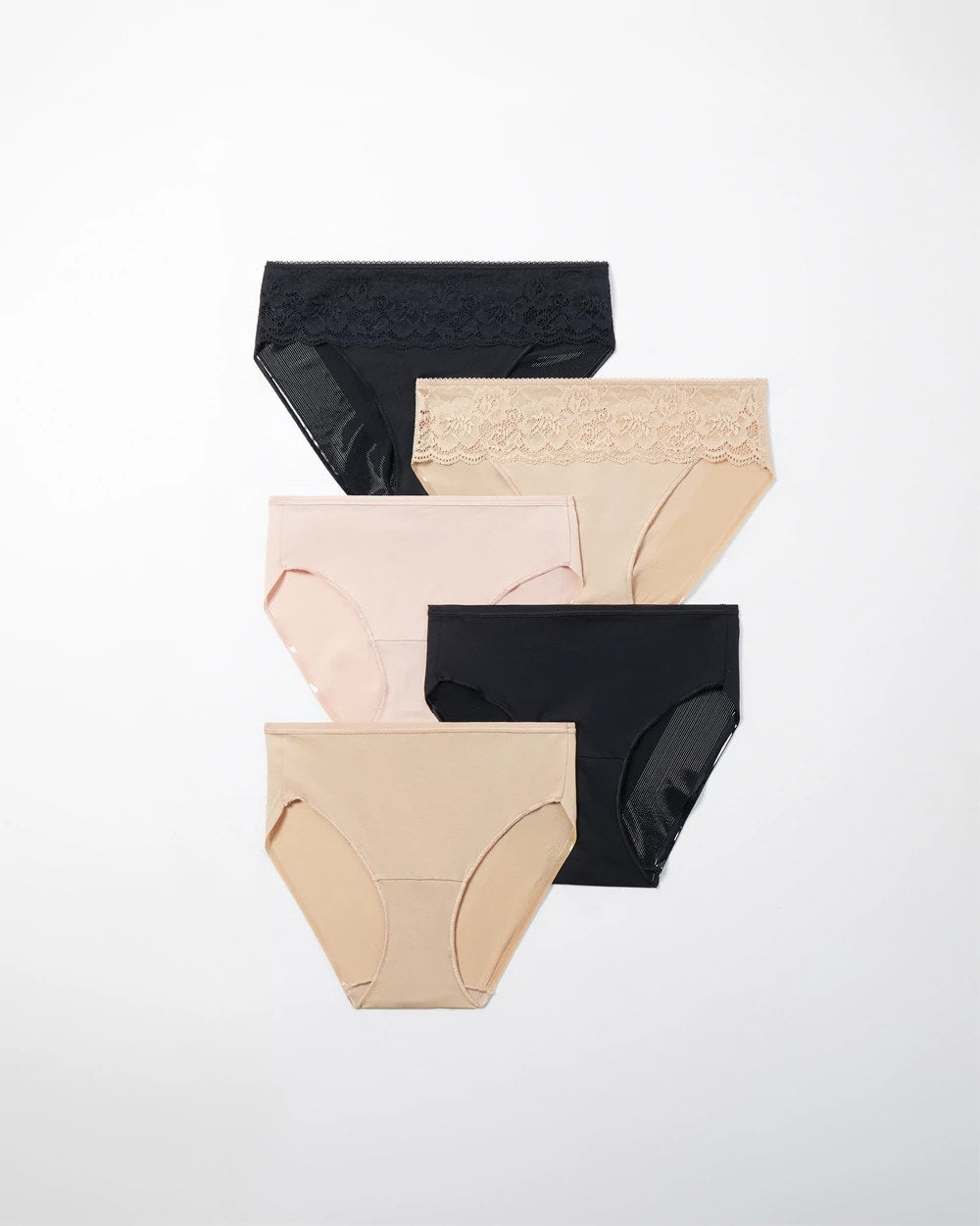 Hipster Panty with Lace 5 Pack - BASIC MULTI PACK | Soma on sale