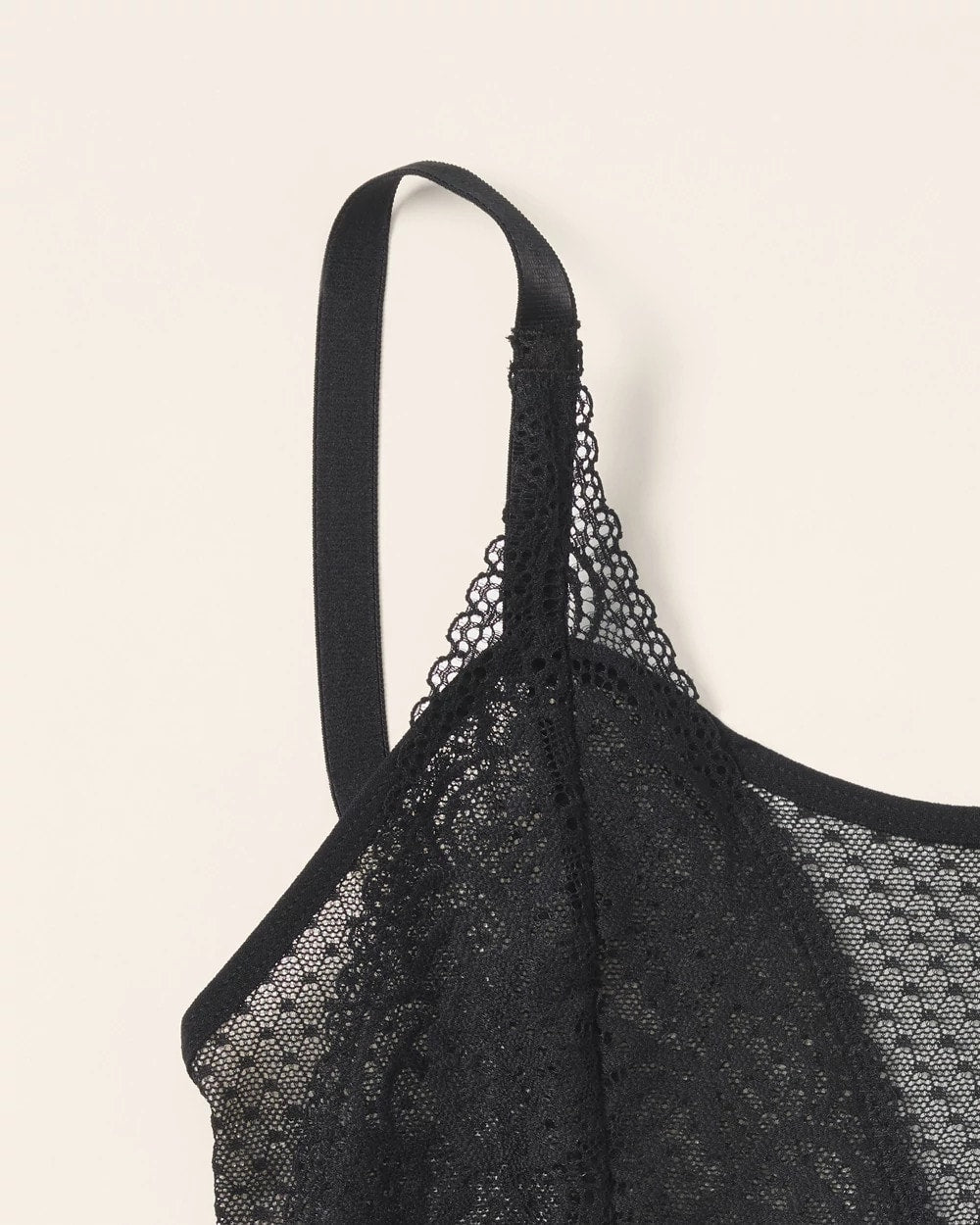 Wireless Pocketed Cupless Lace Bralette - BLACK | Soma discount