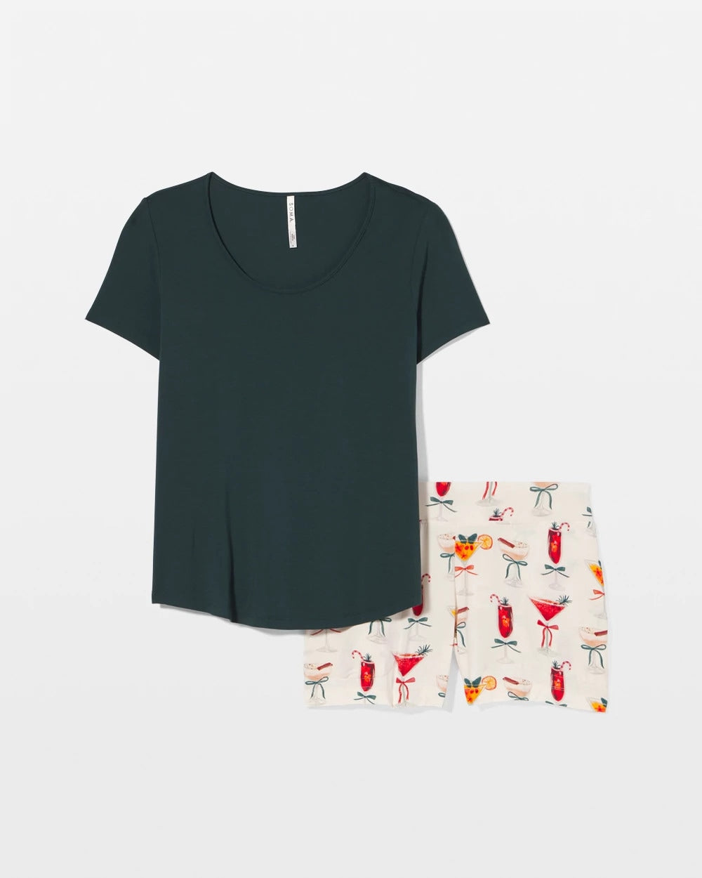 Packaged Short-Sleeve Short Pajama Set - MERRY MIXES CHAMP | Soma sale
